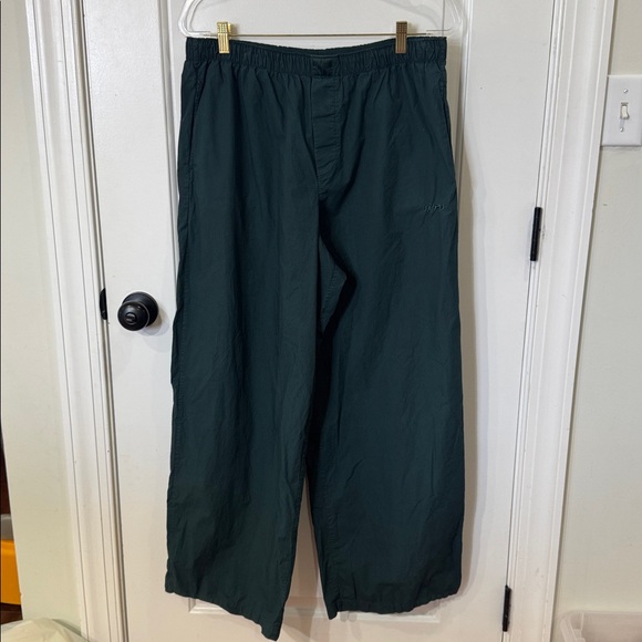 SKIMS WOMENS COTTON POPLIN PAJAMA PANT XL PINE GREEN - Picture 6 of 13